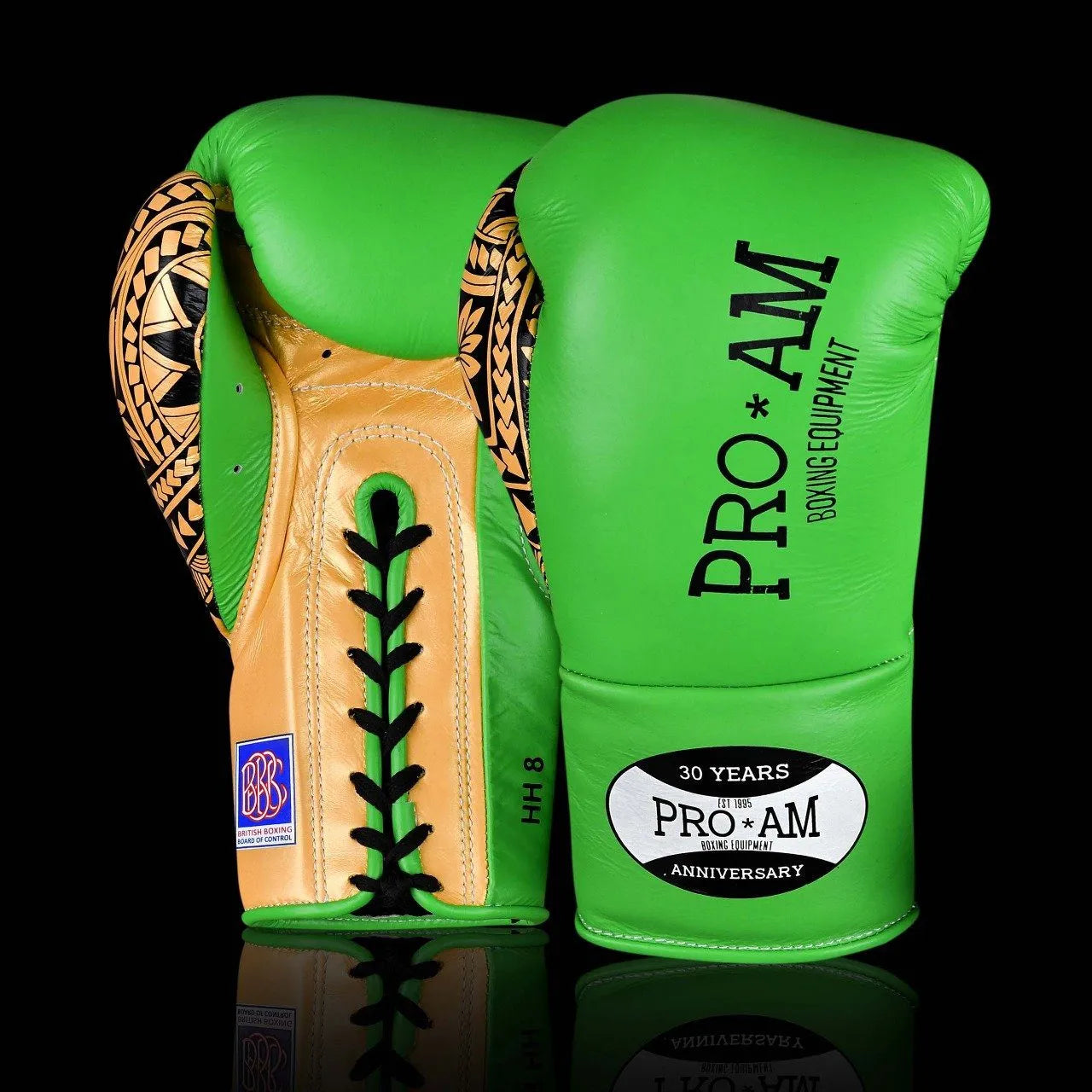 Proamboxinguk Valero Professional Contest Boxing Gloves with BBBofC approval, showing red and black padded boxing gloves.