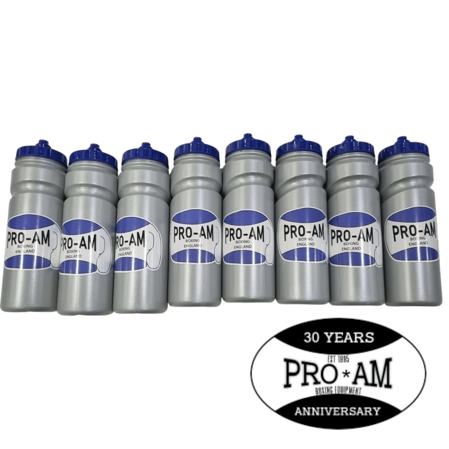 Pro-Am 750ml boxing water bottle with push/pull spout, durable plastic sports bottle for hydration during workouts
