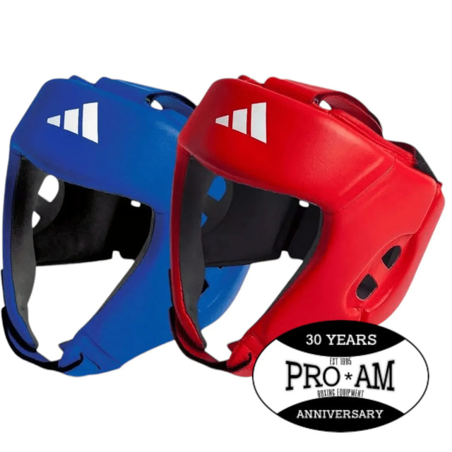 Proamboxinguk Adidas IBA Approved Competition Headgear, boxing headguard with padding for safety and protection during matches