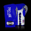 Proamboxinguk Valero professional boxing gloves with BBBofC approval, showing black and red padded boxing gloves for training or competition.