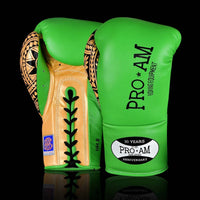Proamboxinguk Valero Professional Contest Boxing Gloves with BBBofC approval, showing red and black padded boxing gloves.
