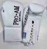 Pro-Am Undisputed professional boxing gloves by Proamboxinguk, BBBofC approved, black and red padded gloves for boxing training and matches.