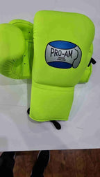 Pro-Am Professional Sparring Boxing Gloves by Proamboxinguk, lace-up design with padded wrist support for boxing training.