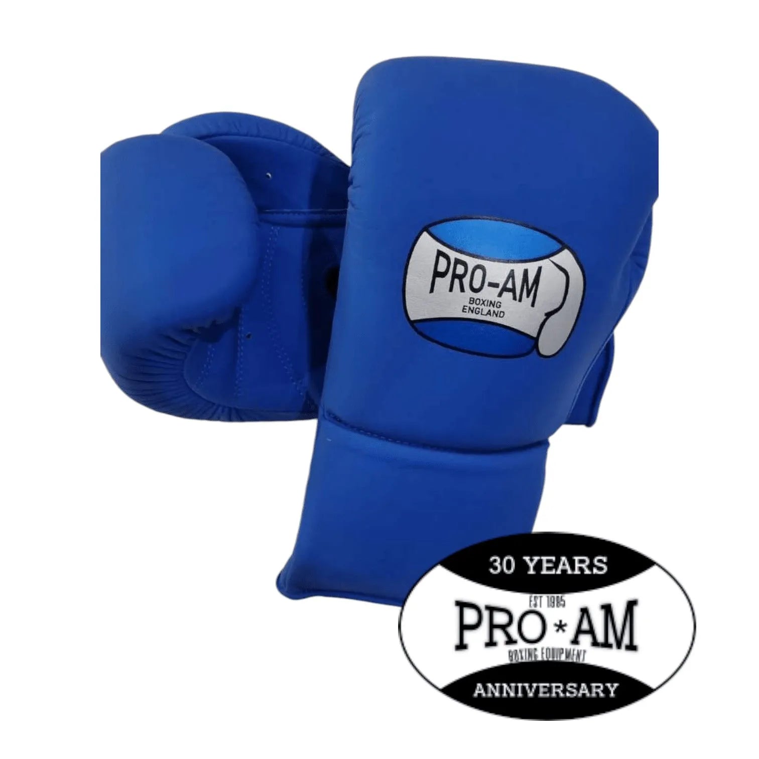 Pro-Am Professional Sparring Boxing Gloves by Proamboxinguk, lace-up design, padded for training and sparring sessions.