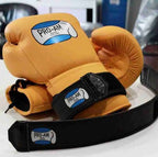 Proamboxinguk lace to velcro boxing glove conversion straps for boxing equipment, showing adjustable straps and secure fastening
