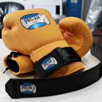 Proamboxinguk lace to velcro boxing glove conversion straps for boxing equipment, showing adjustable straps and secure fastening