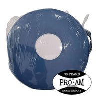Medium Mexican leather punch shield from Proamboxinguk, showing a sturdy 35cm boxing equipment shield with handles and padded surface.