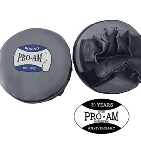Pro-Am Micro Air Hook and Jab Pads by Proamboxinguk for boxing training, lightweight speed pads for striking drills.