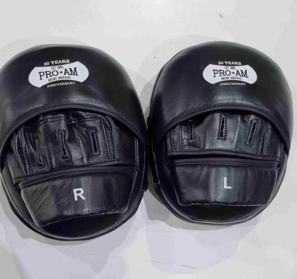 Pro-Am Original Air Hook & Jab Pads by Proamboxinguk, lightweight boxing training equipment with replaceable foam padding.