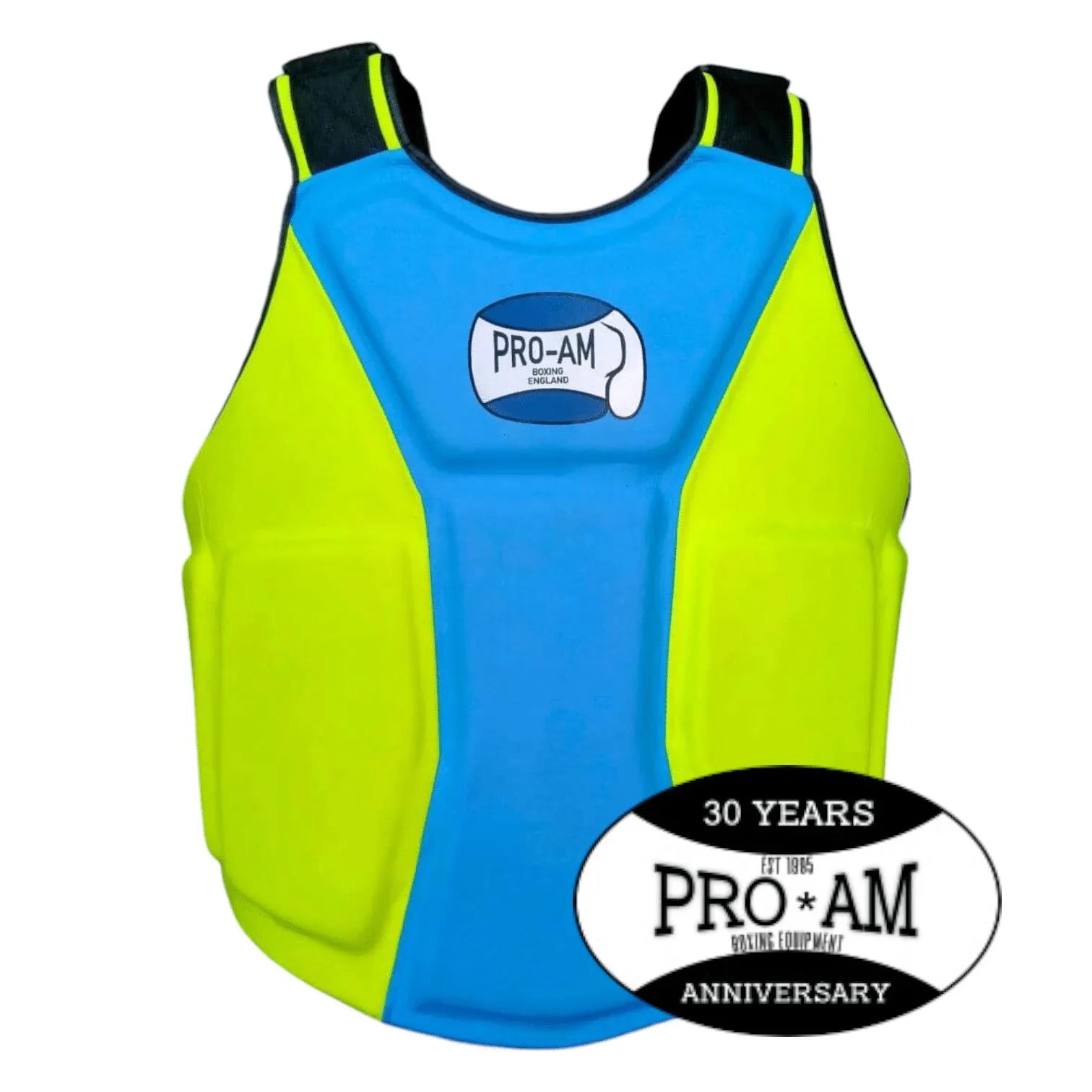 Pro-Am Super Lightweight Coaches Body Pad in genuine leather, used for boxing training and coaching.