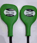Pro-Am Boxing Paddles from Proamboxinguk, hook and jab pads, black and red training boxing equipment for punch practice