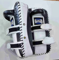 Pro-Am Thai Kick Pads for boxing training, featuring durable padding and adjustable straps by Proamboxinguk.