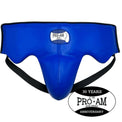Pro-Am No Foul Abdominal Guard and groin protector for boxing, black protective gear, designed for secure abdominal and groin safety.