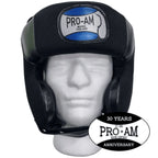 Pro-Am lightweight boxing headguard by Proamboxinguk, protective headgear for training and sparring sessions.