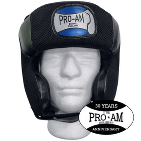 Pro-Am lightweight boxing headguard by Proamboxinguk, protective headgear for training and sparring sessions.