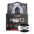 Proamboxinguk Safejawz Nitro boxing gumshield shown in black with clear mouthguard, designed for protective boxing gear.
