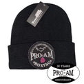Pro-Am Boxing Beanie Hat by Proamboxinguk, black knit cap with logo, designed for boxing fans and athletes.