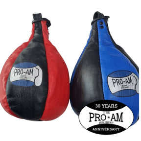Pro-Am Slip Bags boxing reflex training bag by Proamboxinguk, featuring a compact, durable boxing equipment design for reflex training.
