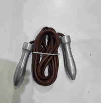 Pro-Am Leather Skipping Rope for boxing training, featuring durable leather handles and a thick skipping cord.