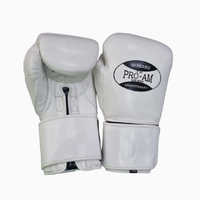 Pro-Am Professional Hybrid 2 Sparring Gloves with Velcro strap, black and red boxing gloves by Proamboxinguk.