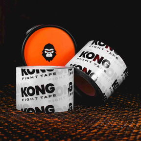 Proamboxinguk Kong Glove Tape boxing glove wrap tape, white and black, with textured surface for secure hand and wrist support