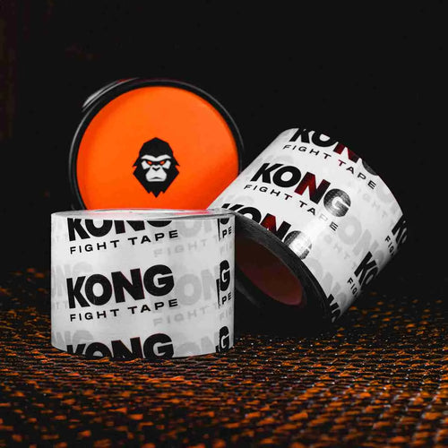 Proamboxinguk Kong Glove Tape boxing glove wrap tape, white and black, with textured surface for secure hand and wrist support