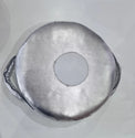 Small Mexican leather punch shield by Proamboxinguk with sturdy leather and padded handles for boxing training drills.