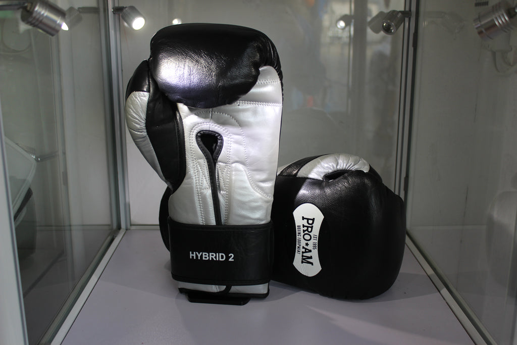 Limited edition Hybrid 2 Sparring Gloves Black & Silver