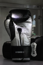 Limited edition Hybrid 2 Sparring Gloves Black & Silver