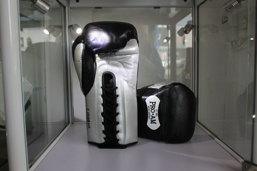 Limited edition Hybrid 2 Sparring Gloves Black & Silver