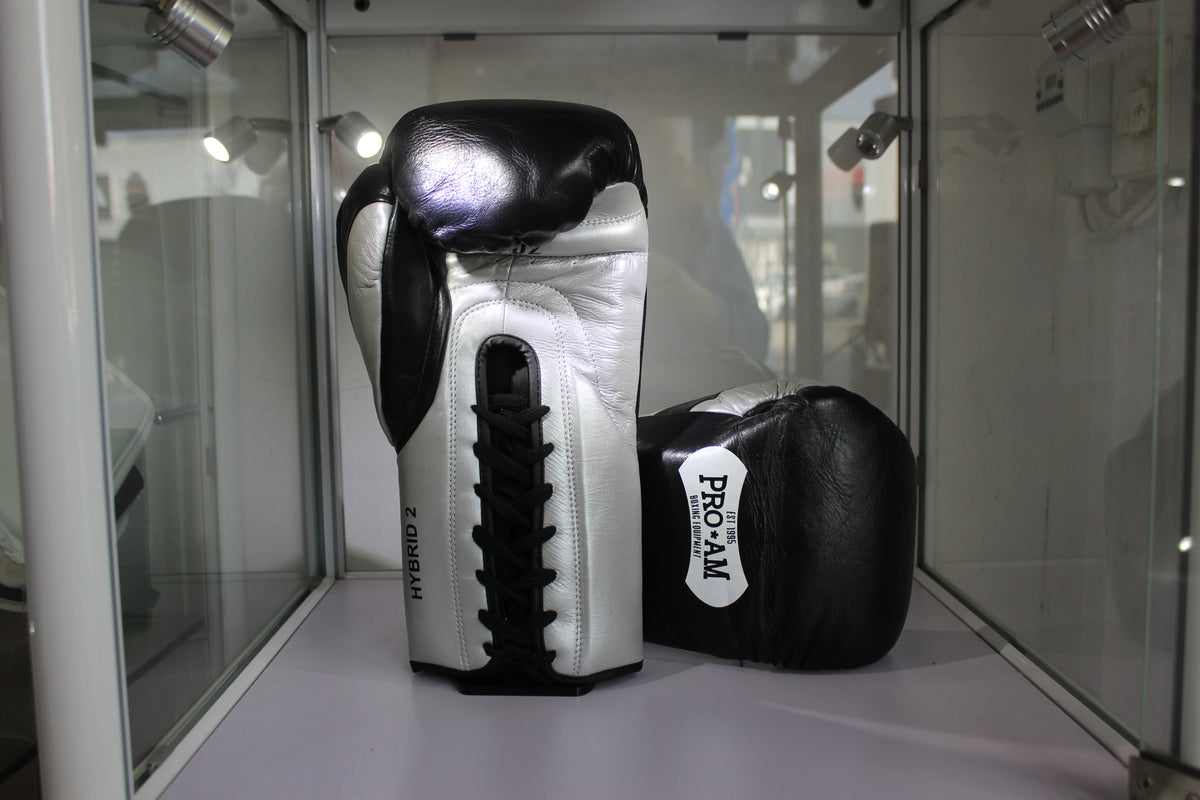 Limited edition Hybrid 2 Sparring Gloves Black & Silver