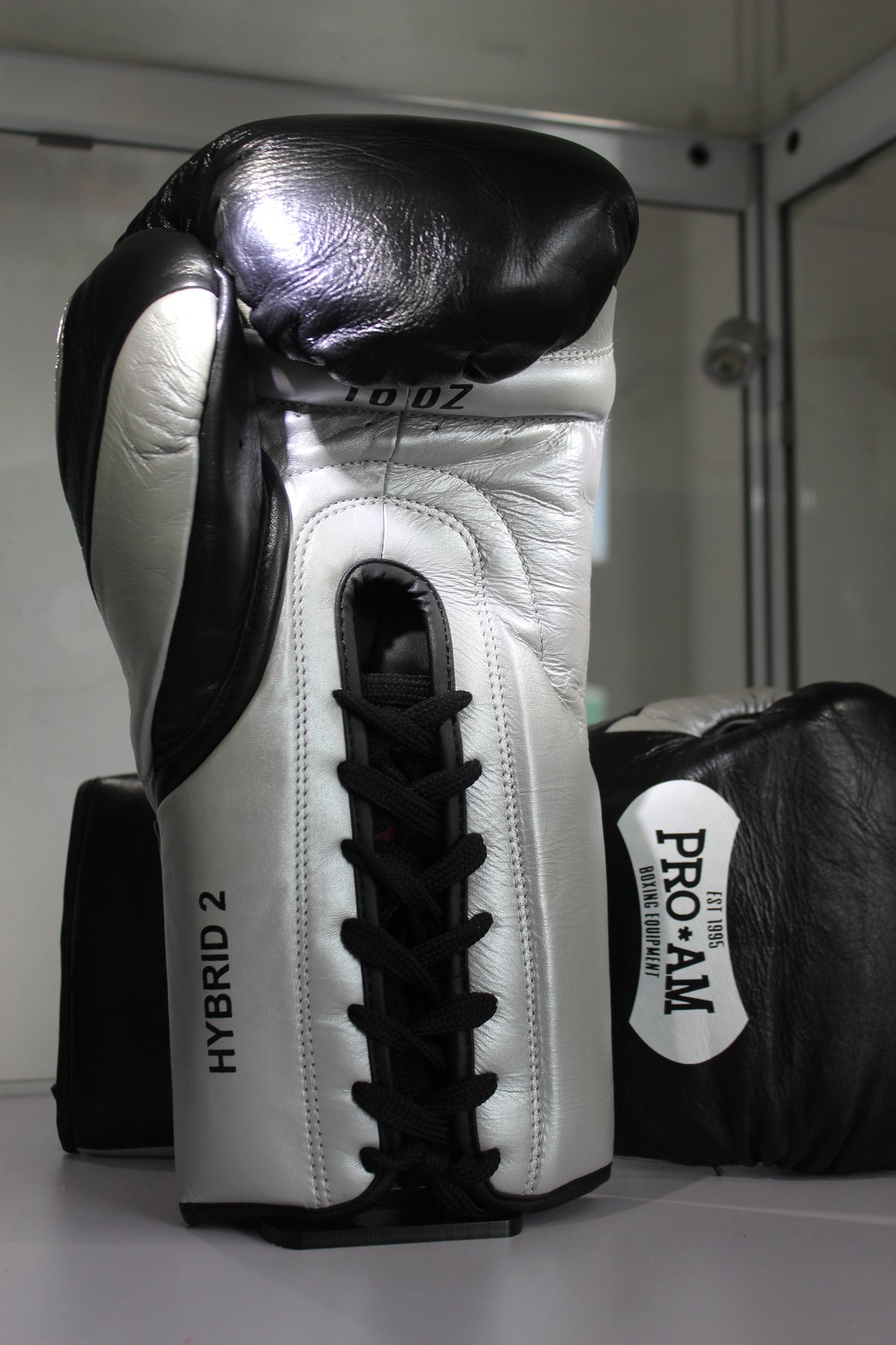 Limited edition Hybrid 2 Sparring Gloves Black & Silver